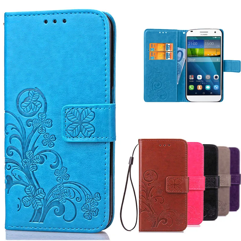 Чехол для Huawei Ascend G7 L01 L03 C199 Роскошный кожаный флип чехол Coque кошелек телефона с
