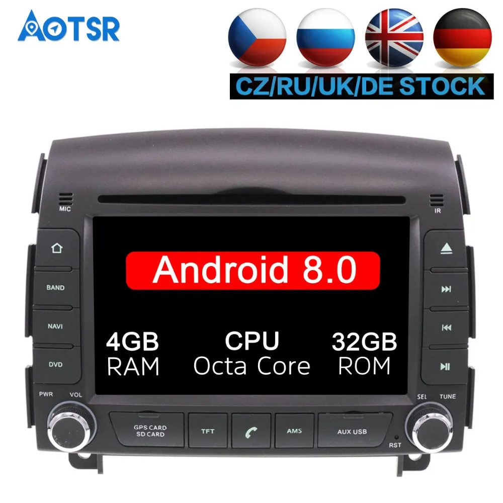 

Android 9.0 8 Core 4+32GB Car DVD Player gps Radio For hyundai sonata nf YU XIANG 2004-2008 Headunit Satnav Navigation GPS Audio