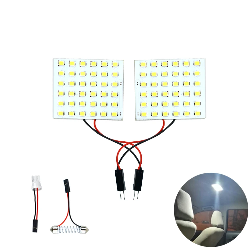 

cob styling SMD 3528 Bulb Light Dome cob Sticker led dome Bulb LED Panel Light for Mitsubishi ASX Lancer Pajero Nissan X-Trail