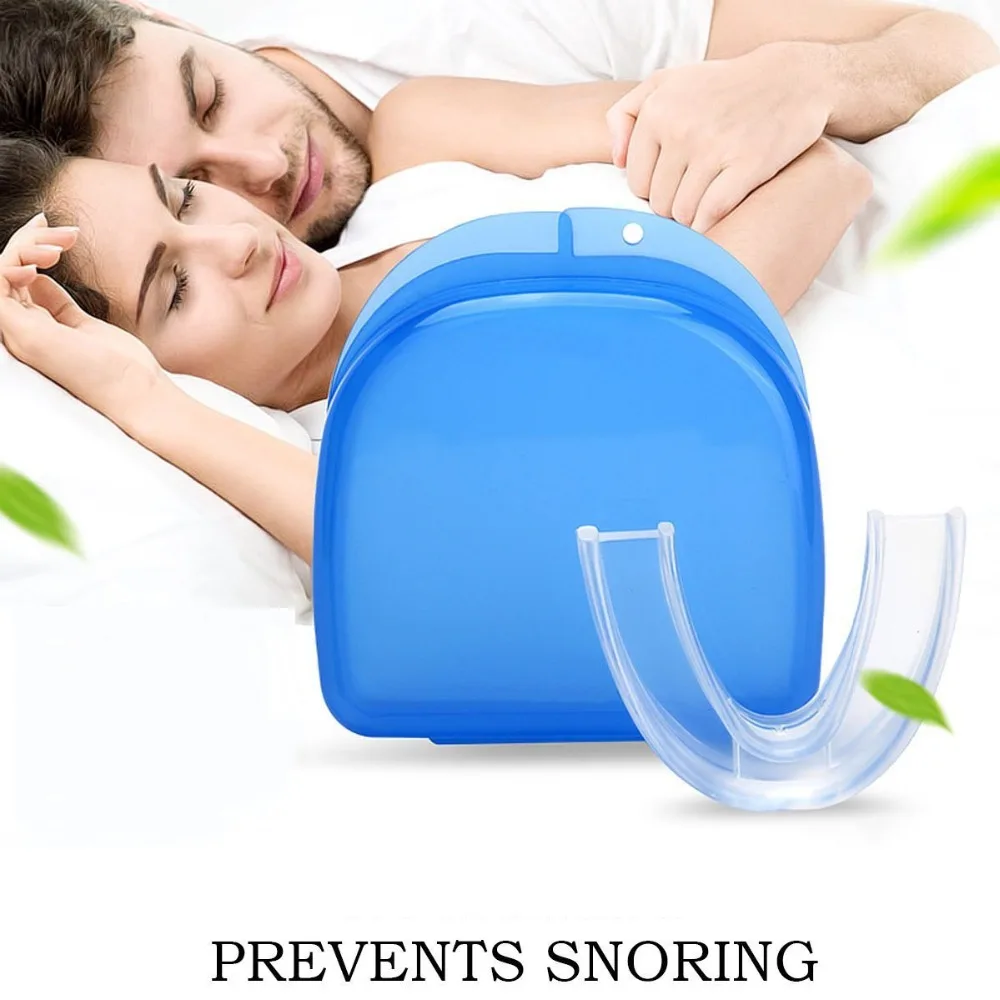 Dental oral Stop Snoring Anti Snore Mouthpiece Apnea Guard Bruxism Tray