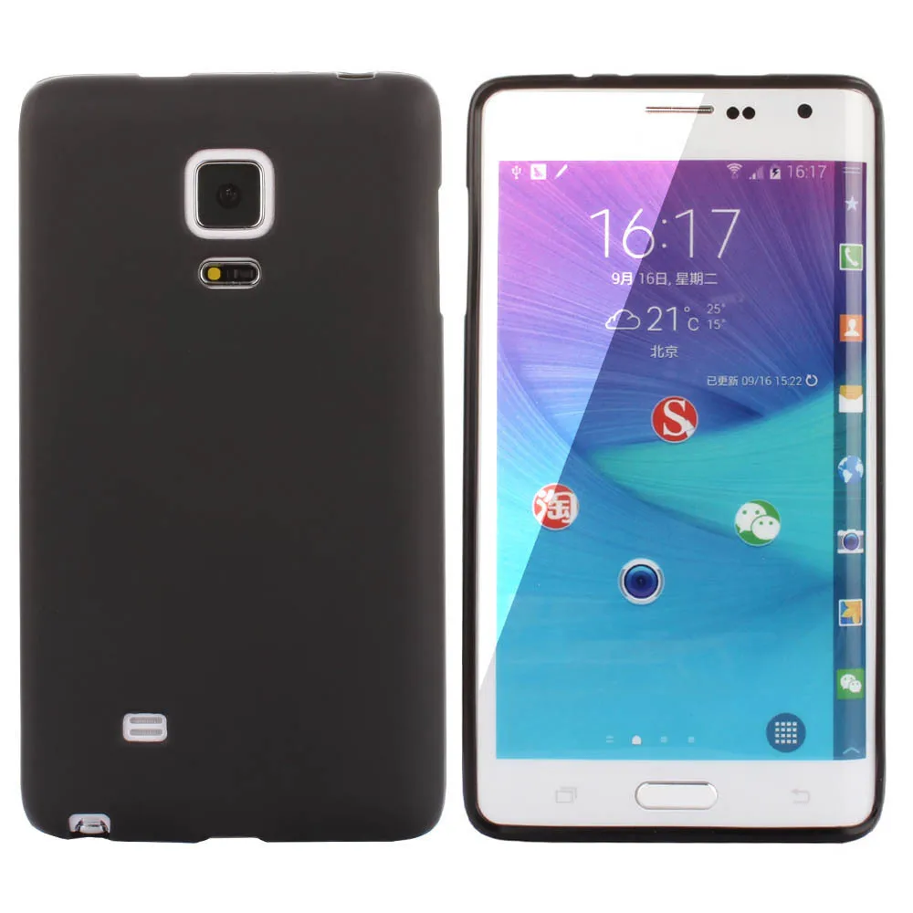Для Samsung Galaxy Note Edge N9150 новый высококачественный черный матовый гелевый Чехол из