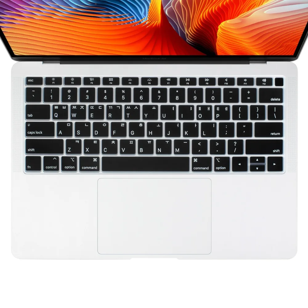 Korean Keyboard US Version Silicone keyboard cover for Apple macbook