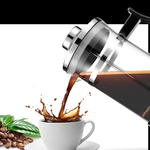 Best Offers Practical Design Transparent Clear Borosilicate Glass Coffee Filter Pot Teapot Elegant Home Use Tea Kettle Coffee Tool