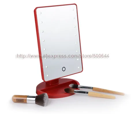 Профессиональный Smart Touch Сенсор 16 LED Макияж зеркало столик на одной стороне косметическое зеркало и