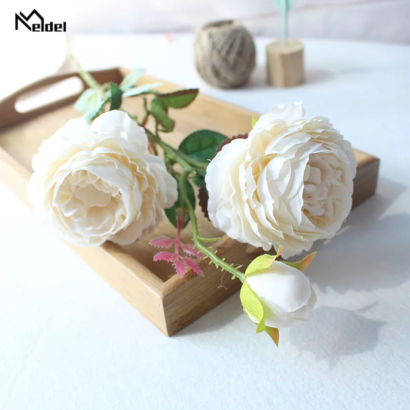 roses artificial flowers peony  wedding  (32)