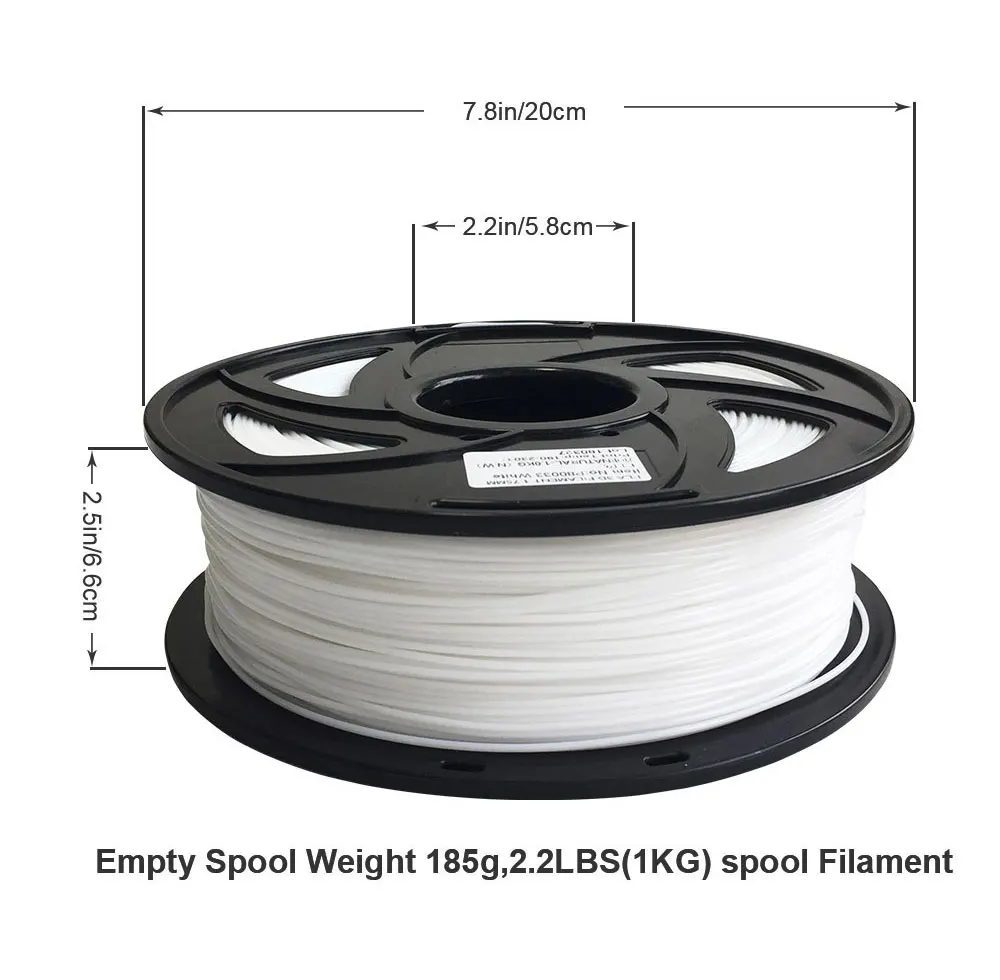 TRONXY 1 кг PLA 3d принтер нить 1,75 мм DIY принтеры экологические расходные материалы FDM печать Filamento черный белый