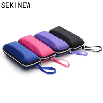 

1 PC Eyewear Protector Box Protable Rectangle Zipper Sunglasses Hard Eye Glasses Eyewear Protector Case Box Accessories