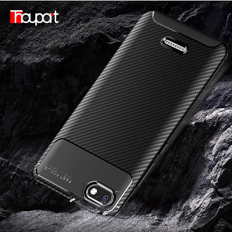 

For Xiaomi Redmi 6A Case Silicone Protective Back Shell Carbon Fiber ShockProof Soft TPU Phone Case For Xiaomi Redmi 6A Cover
