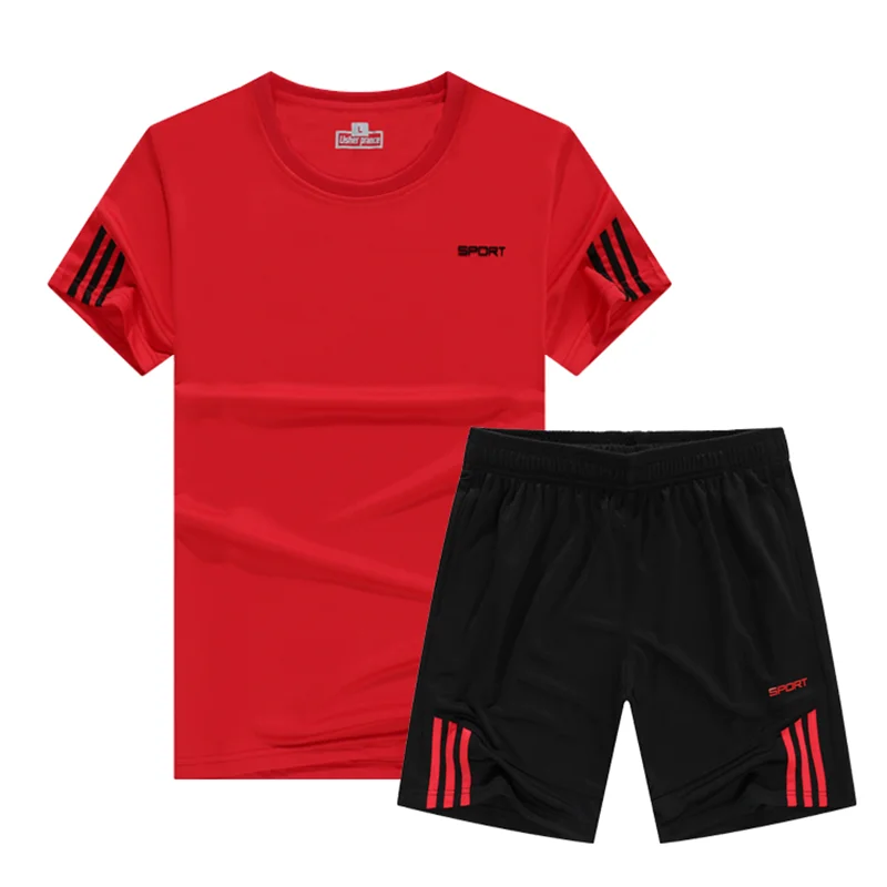 New Men Sport Running sets , Soccer Training Tracksuits Jersey Summer Fitness Sportswear Gym sports Sets soccer jerseys