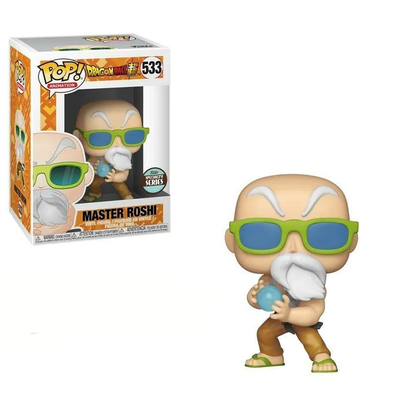 

FUNKO POP 10cm DRAGON BALL Vinyl Figure 533# Master Roshi Max Power Collection Action Figure Toys Vinyl Doll Toys for Children