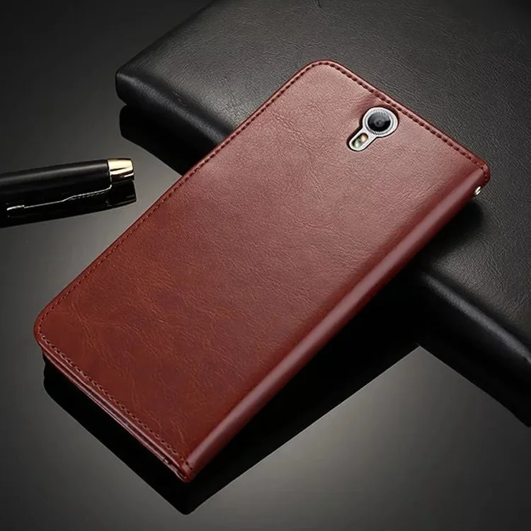 Чехол для ZTE Blade V7 Роскошный кожаный флип-чехол с подставкой и слотом карт