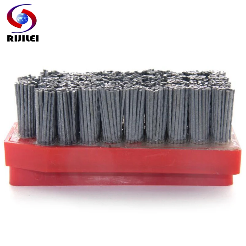 RIJILEI 10PCS/Set Fickert Antique Abrasive Brush Diamond Abrasive Brush for stone finishing Matte Polishing Brush Cleaning YG05