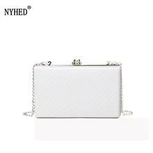 NYHED Women Small Flap Shoulder Bag Fashion Plaid Pu Chains Make Up Handbags Evening Bag NYHED Women Small Flap Shoulder Bag Fashion Plaid Pu Chains Make Up Handbags Evening Bag