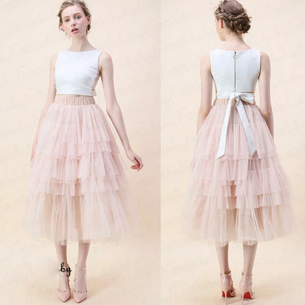 Юбка женская Тюлевая юбка винтажная красочная юбка-пачка бальная юбка