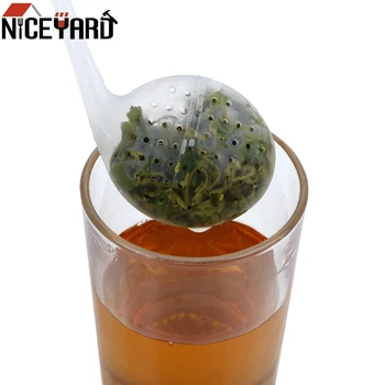 

NICEYARD Creative Cute Plastic Empty Tea Bags Tea Strainer Filter Teaware Music Note Shape Tea Infuser Kitchen Supplies