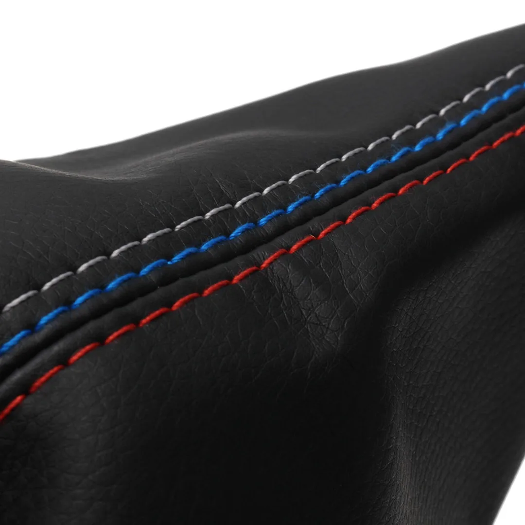 Black PU Leather Gear Shift Knob Shifter Boot Cover For  E30 E34 E36 E46 Z3