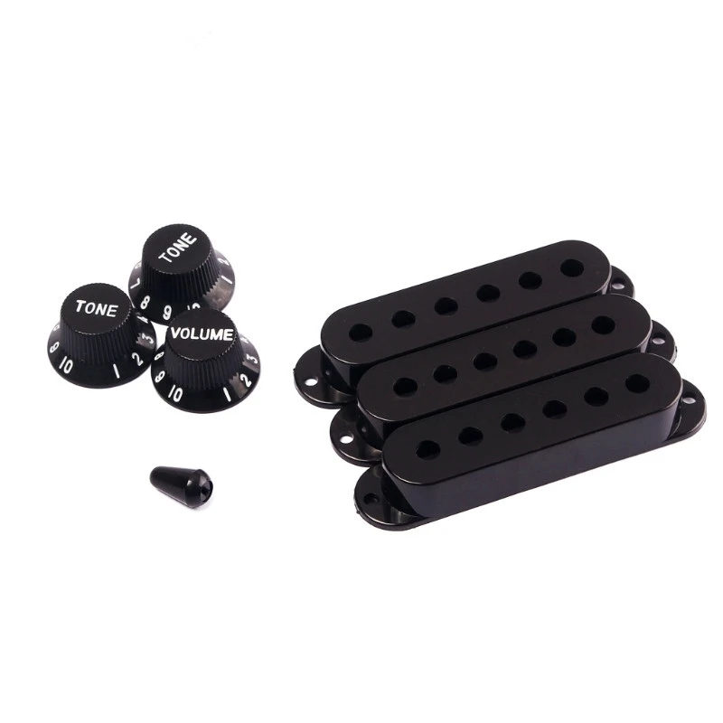 Guitar Pickup covers Accessories Black Guitar Parts Set