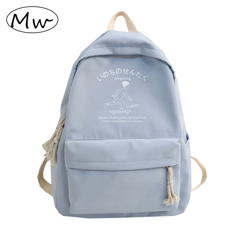 

Korean Style Bagpack for Women 2019 Fashion Nylon Backpack Female Waterproof Travel Bag Printing School Backpack For Girl bolsos