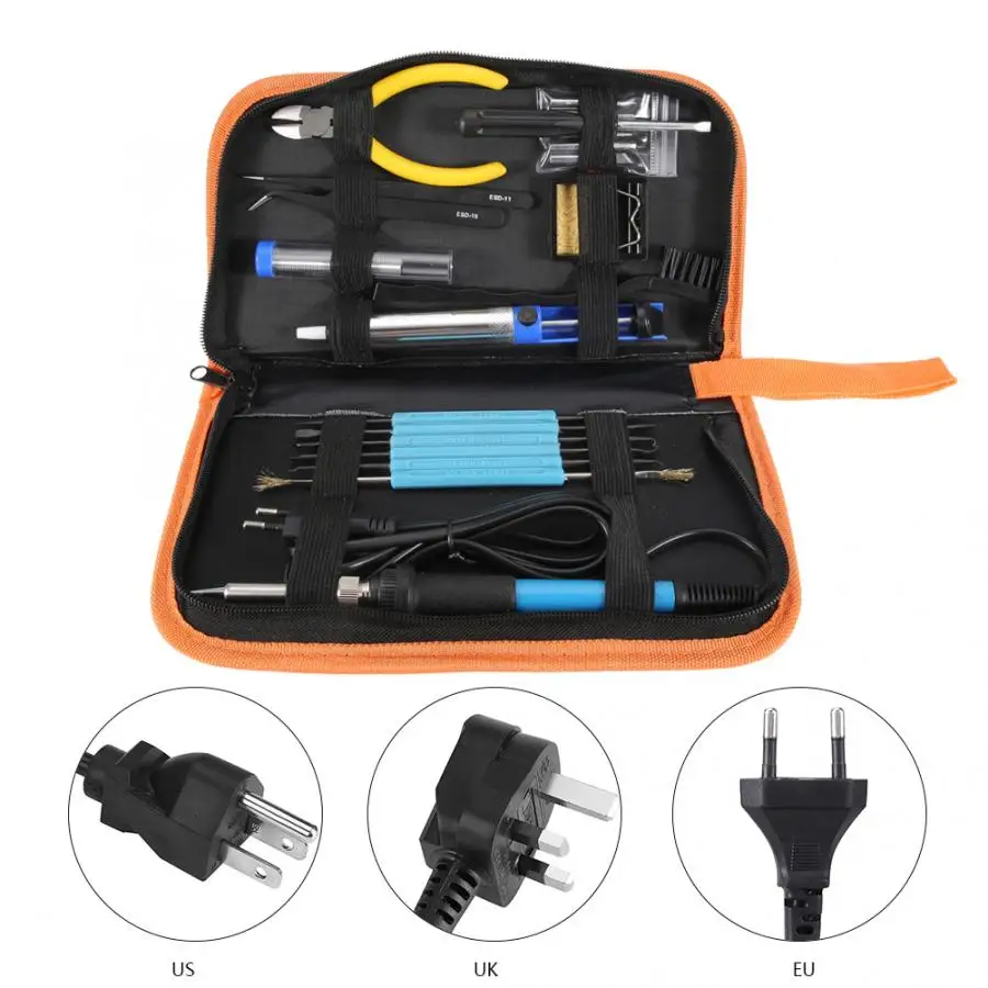 

Soldering Station TS100 Soldering Iron 60W Electric Adjustable Temperature Welding Solder Soldering Iron Multimeter Kit