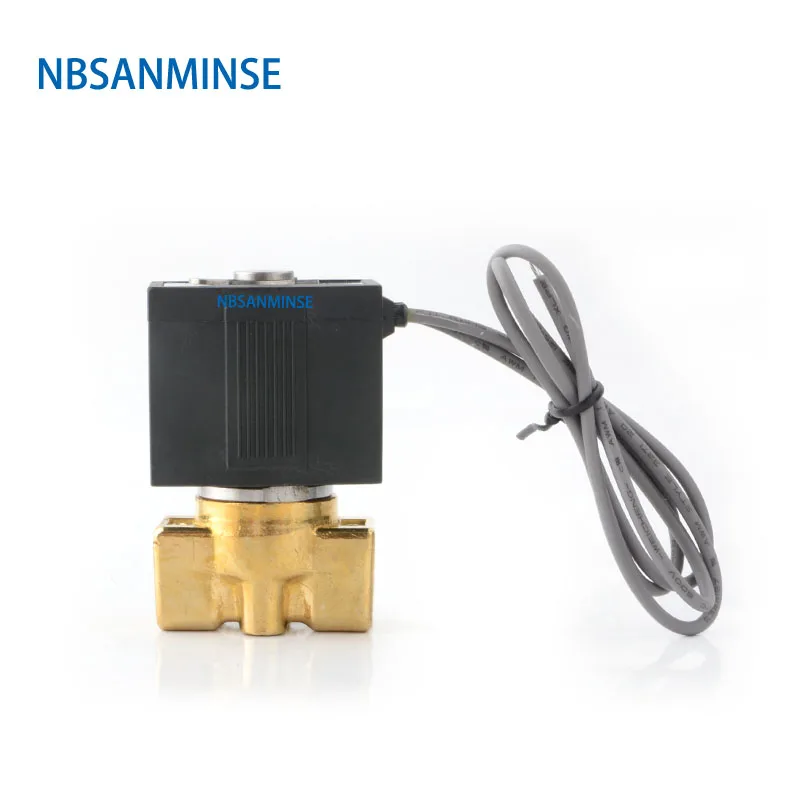 NBSANMINSE VX2120 G1/8 1/4 3/8 латунный Соленоидный клапан 2 позиционный для подачи пара