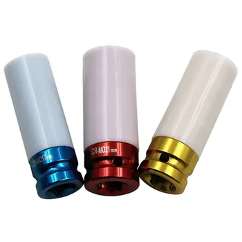 

Auto repair hardware tools 3pcs/Set Sleeves 17/19/21mm Car Tire Protection Sleeves Wall Deep Impact Nut Alloy Wheel Socket