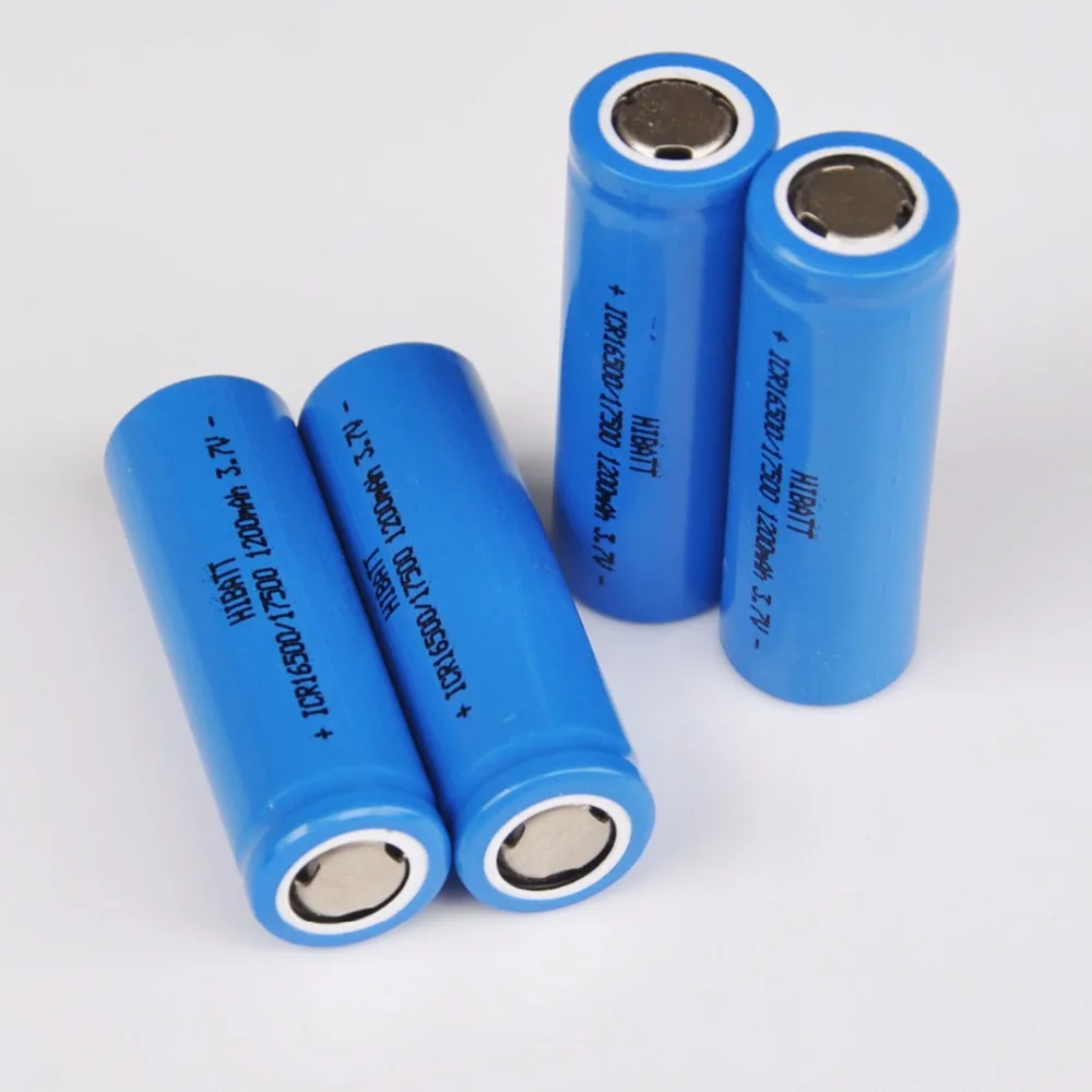 Battery 3.7v 16500 Li-ion 1200mAh solder tabs