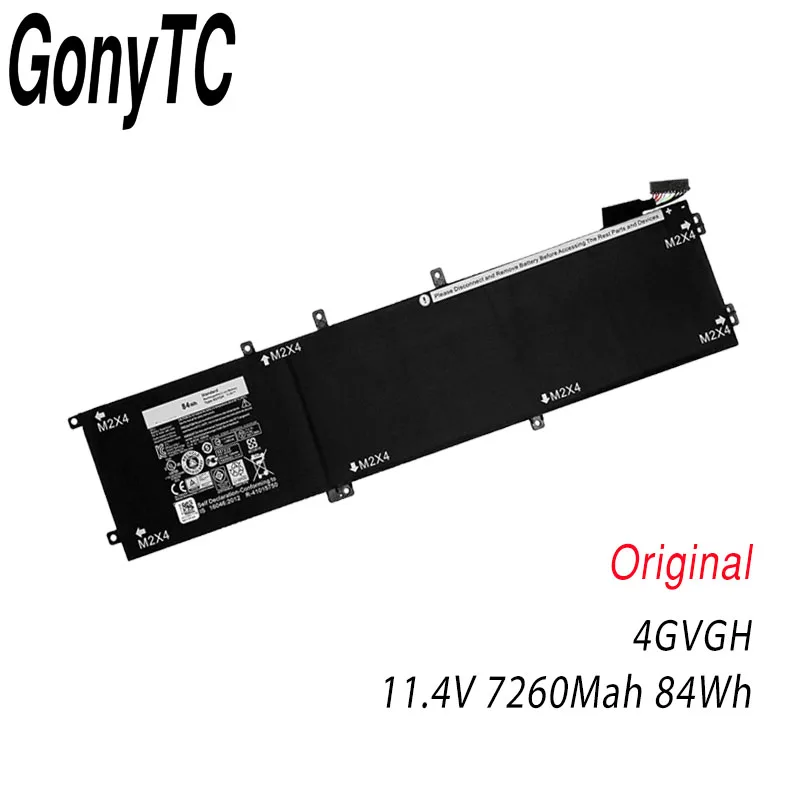 Оригинальный Новый аккумулятор для ноутбука 4GVGH DELL Precision 5510 XPS 15 9550 series 1P6KD T453X 11 4 в