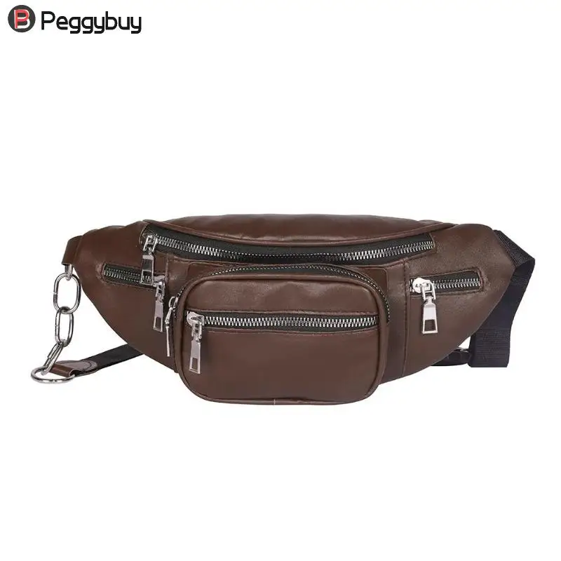 Для женщин Поясные Сумки из искусственной кожи универсальный Fanny Packs Crossbody плечо путешествия нагрудный ремень сумки