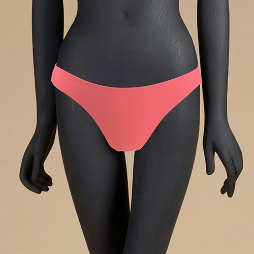 Одежда для плавания, женские плавки, Женские Треугольные бикини, дно бикини, две части, сексапильное бразильское нижнее белье - Цвет: Оранжевый