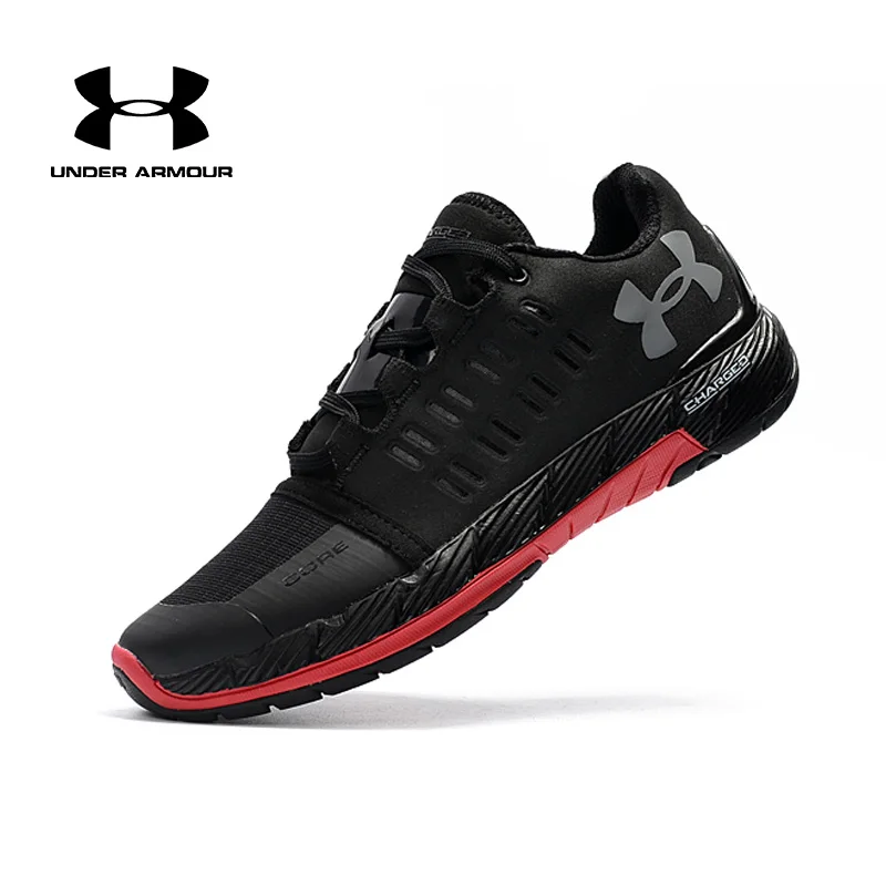 

Under Armour UA Running Shoes Men Charged Core Black Zapatillas Hombre Sneakers Man Outdoor Cushioning Sport Shoes