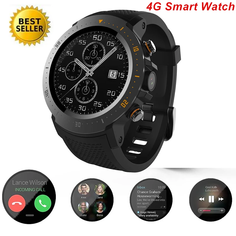 4G Смарт-часы для мужчин Bluetooth Android 7 1 спортивные gps Wifi часы телефон