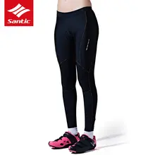 Santic штаны для велоспорта женские длинные велосипедные брюки 4D мягкие дышащие весенние летние MTB Горная дорога велосипед брюки Ropa Ciclismo