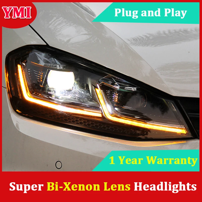 Headlights For VW Golf 7 GTI MK7 Headlight golf7 Headlamp 2013 2017