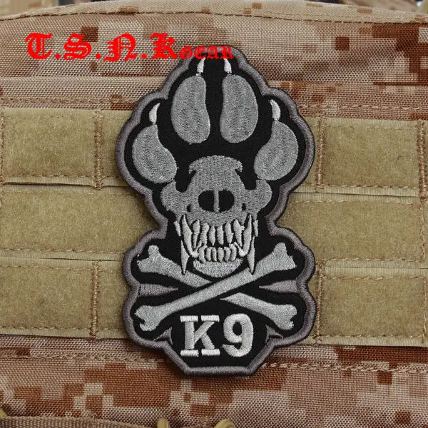 Нашивка TSNK для военных любителей вышивки армейский Тактический значок K9|military k9