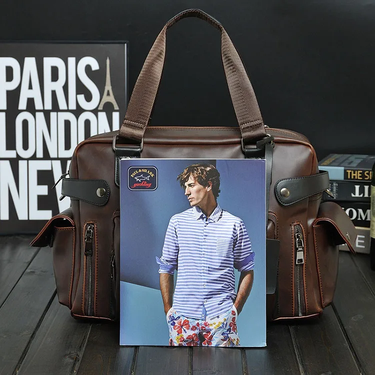 Модная сумка Crazy Horse кожаный мужской портфель брендовая роскошная мужская сумка-мессенджер для мужчин Дорожная сумка мужские деловые сумки на плечо