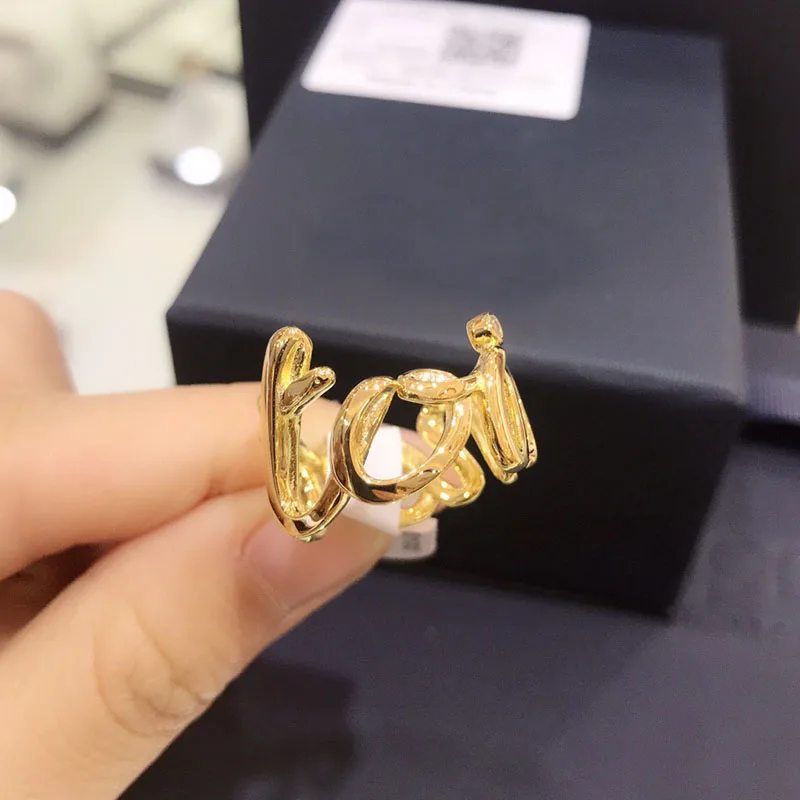 UMGODLY роскошный бренд желтого золота цвет буквы Toi Et Moi модное кольцо Zirocn CZ женские модные ювелирные изделия Toimoi кольца
