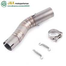 GSXR1000 GSX R1000 GSXR 1000 Модифицированная средняя Соединительная труба без шнуровки полная система выхлопной трубы мотоцикла для suzuki GSXR1000