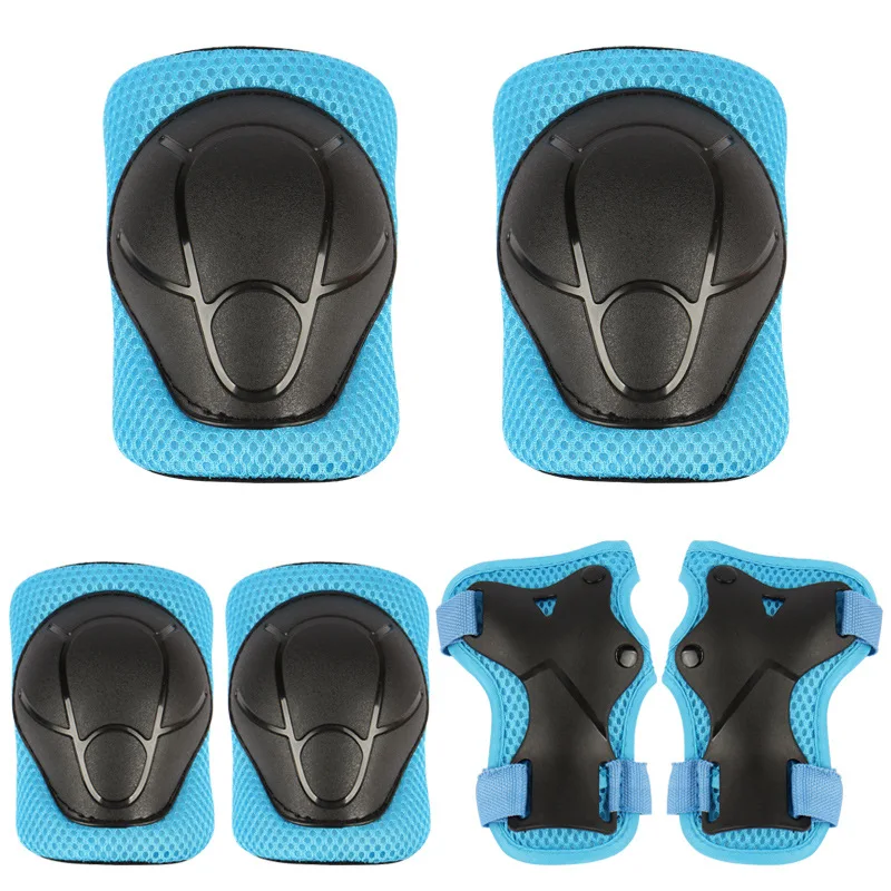 Children's protective gear 6 sets of knee pads elbow pads palm skating