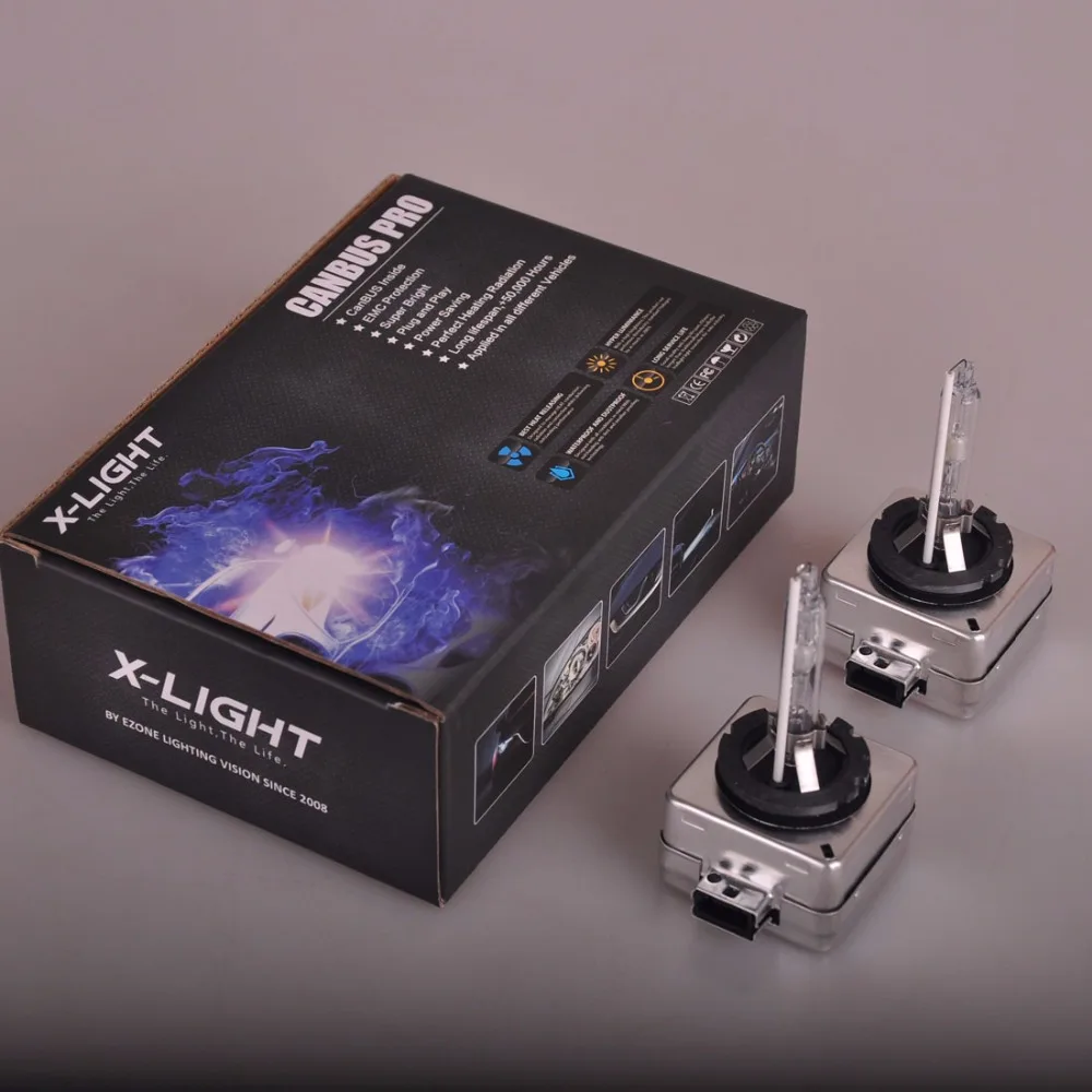 2 шт. ксеноновые лампы для PHILIPS GE или OSRAM 8000K Ultra Platinum + 50%|xenon bulb|xenon replacement bulbd1s xenon bulb |