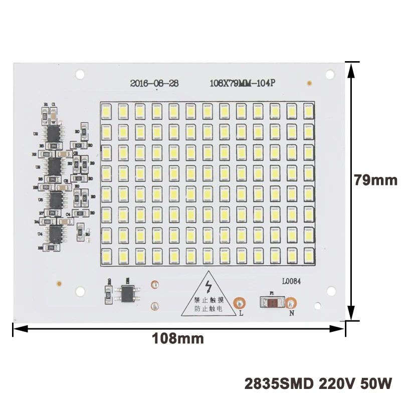 2835/5730 SMD чип 10 Вт 20 Вт 30 Вт 50 Вт 100 Вт умный СВЕТОДИОДНЫЙ Драйвер IC 220 В имплантированный чип со светодиодной подсветкой для DIY высокомощный заливающий свет