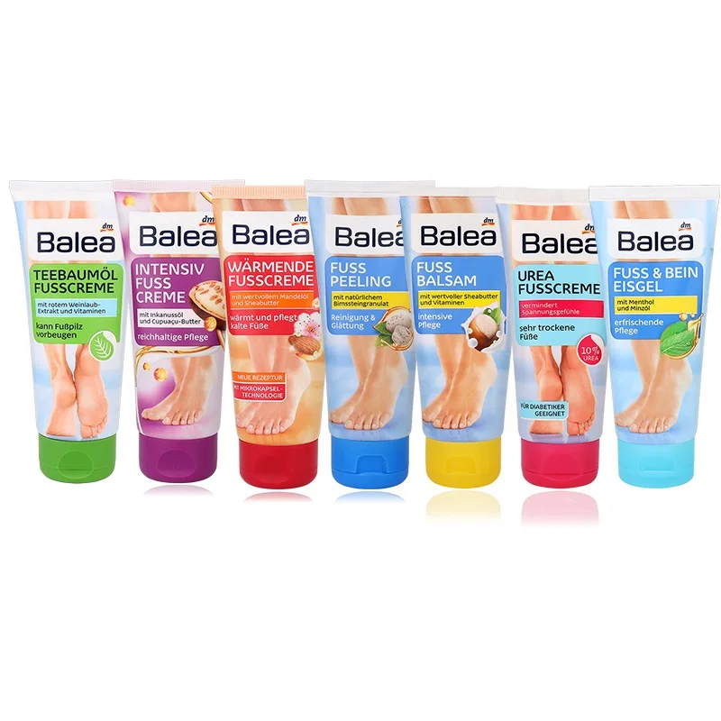 

Germany Balea Dead Sea Mineral Salt Anti Chapping Foot Cream for Dry Stressed Foot Skin Care Reduce Dryness 24Hours Moisturizer