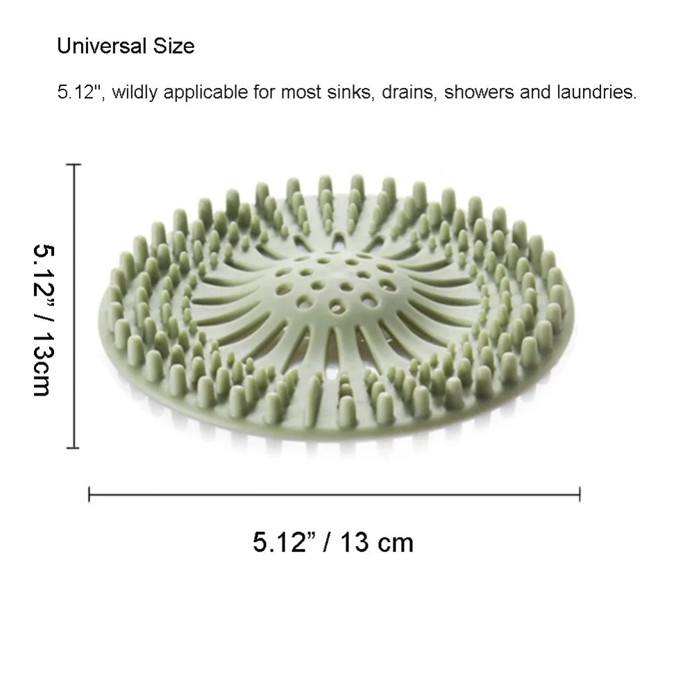 Сливные фильтры для душа, пробка для ванной, Силиконовая пробка для раковины, покрытие для волос, креативный Универсальный напольный фильтр, розовый+ синий+ зеленый