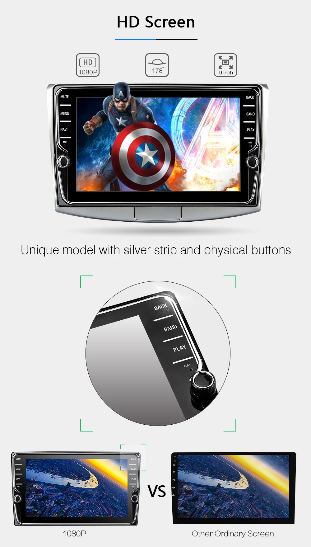 Perfect Funrover 9" Two Din Car Multimedia Player Android 8.0 car dvd for Passat B6 B7 CC Magotan Tiguan Touran Jetta with gps radio rds 11