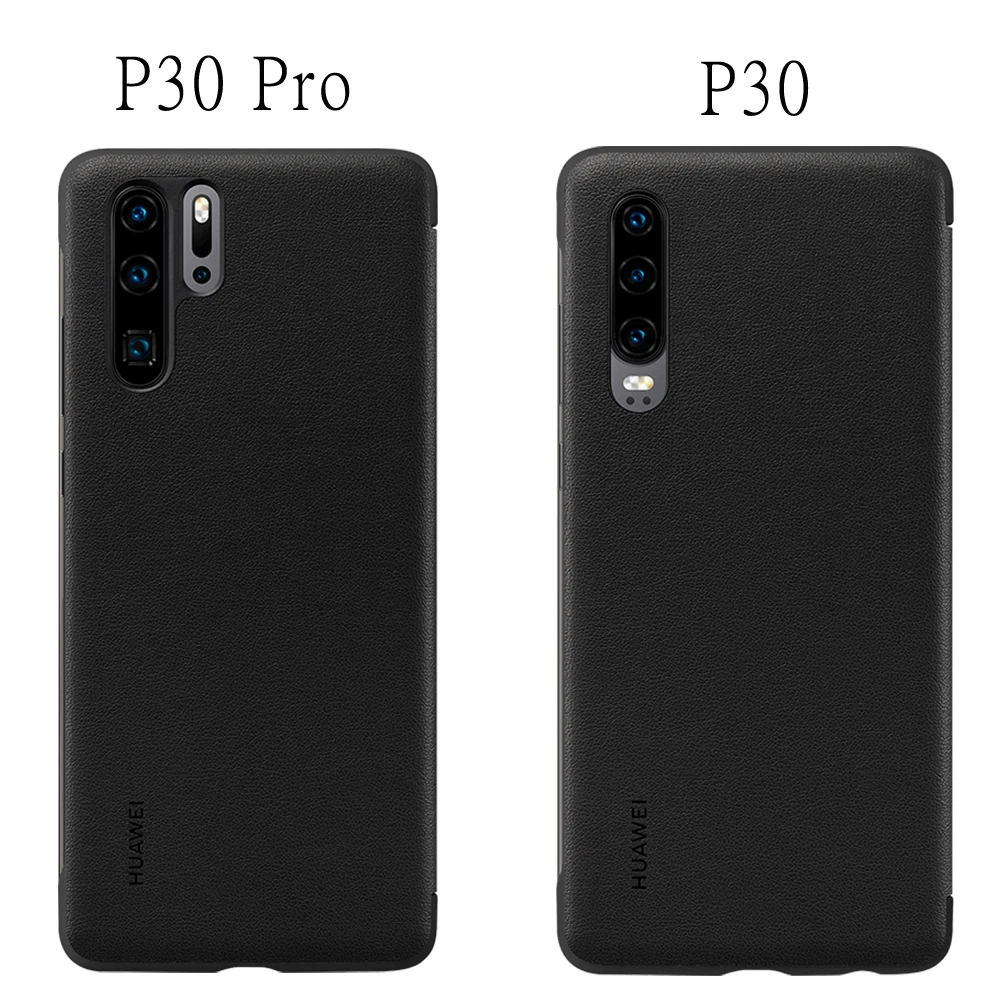 Huawei P30 Pro Flip Case Cover Original Official Huawei P30 Case Smart Touch Clear View Leather Phone Case P30Pro Funda Capa Bag