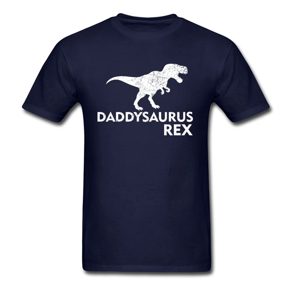 Mens Daddysaurus Rex Shirt_navy