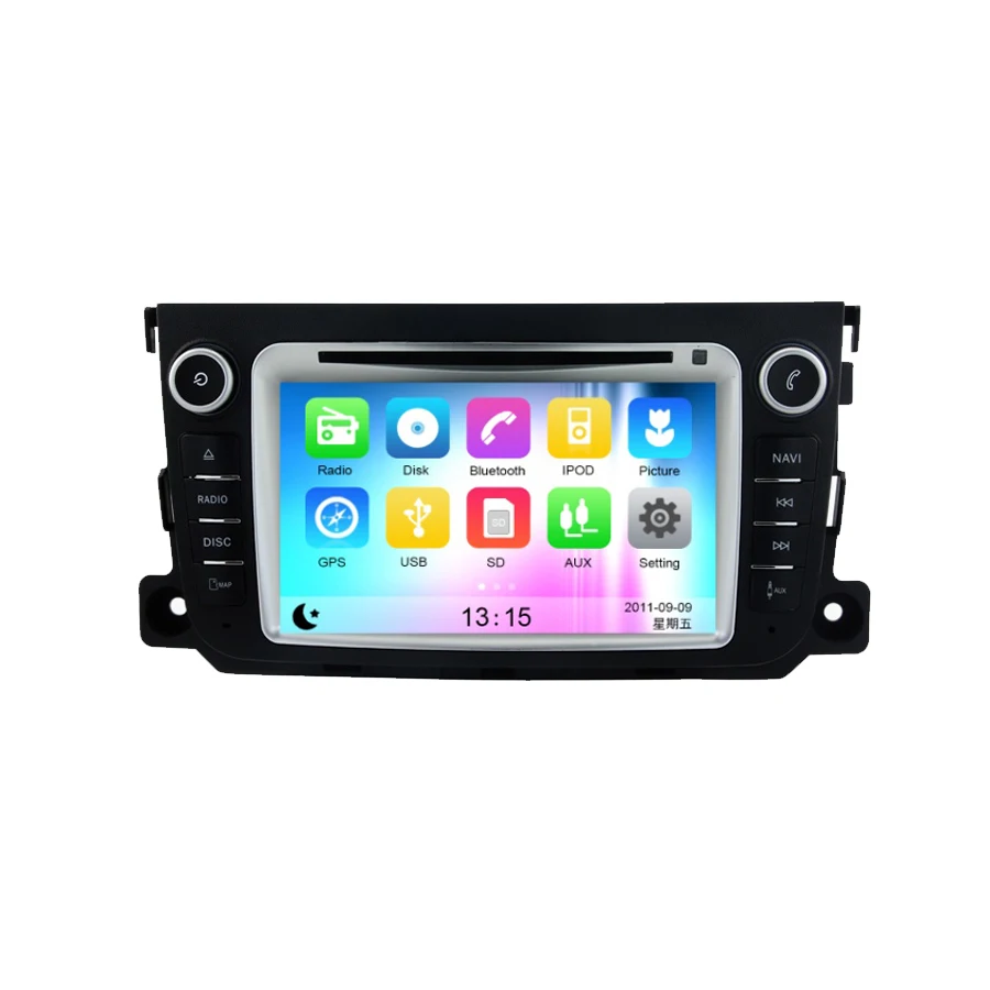 Sale Liislee For Benz Smart Car DVD player Multimedia Audio Video Radio GPS Navi Multi-Touch Screen Android Bluetooth Stereo 1