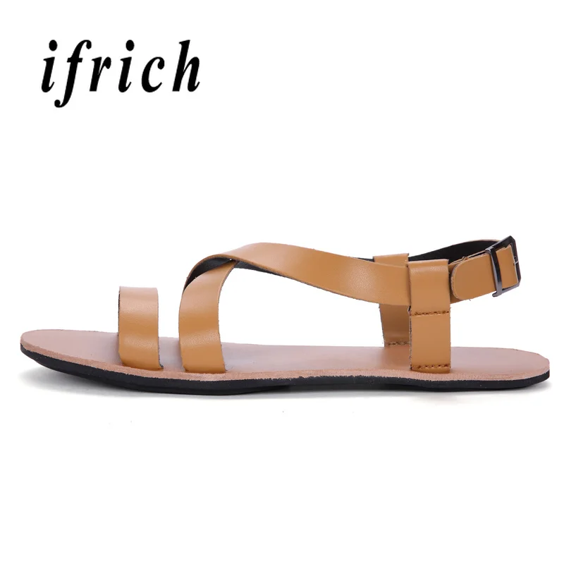 

Fashion 2019 Mens Roman Sandals White Black Sandalias De Hombre Luxury Shoes Designers Mens Sandals Pu Leather Casual Beach Shoe