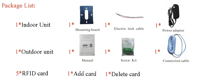 (1 компл.) видеодомофоны домашний сад Улучшение телефон двери 7 ''Мониторы с rfid-карты разблокировать релиз Функция дверной звонок Системы