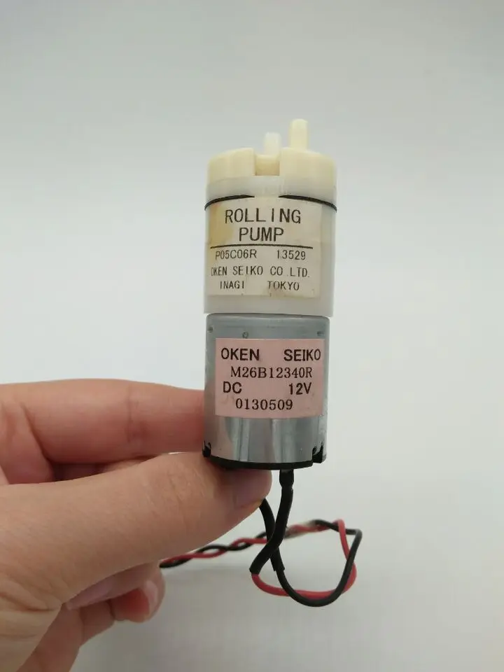 

used 12V OKEN SEIKO miniature DC pump Increases oxygen diaphragm rolling pump P05C06R M26B12340R