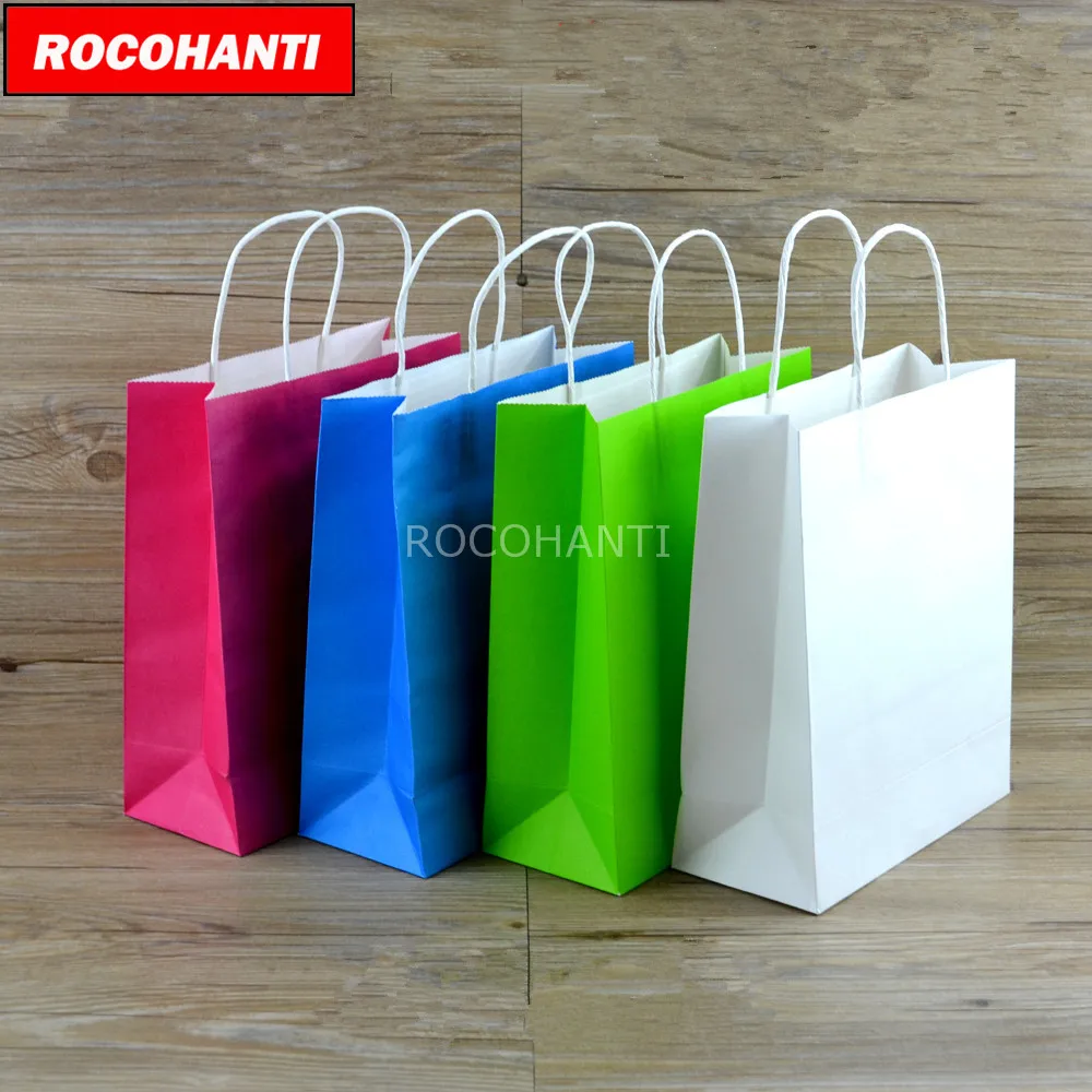 www.bagssaleusa.com/product-category/classic-bags/ : Buy 100x Custom Clothing Paper Bag Gift Kraft Paper Shopping bag with Rope ...